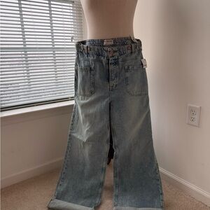 Free People Denim Wide-Leg Jeans